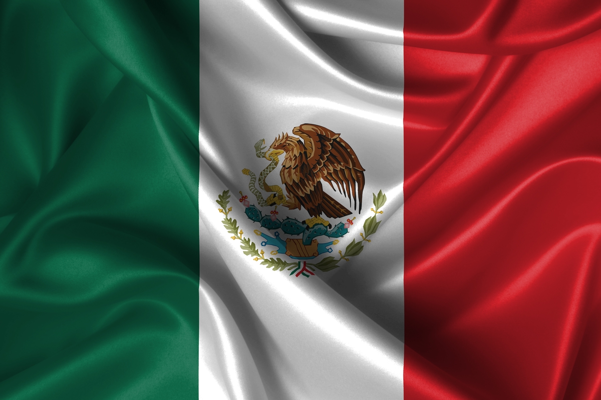 Silk Flag of Mexico