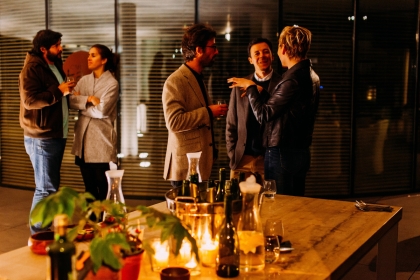 People meeting on a social occassion