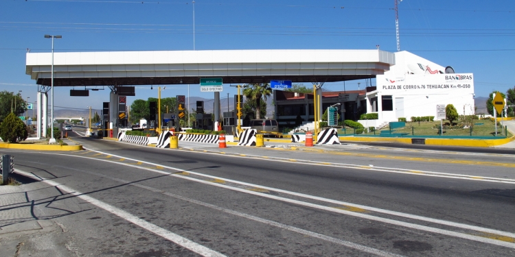 Toll Booth in Mexico