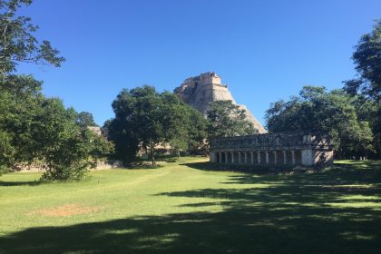 Uxmal - View of Magician's Pyramid