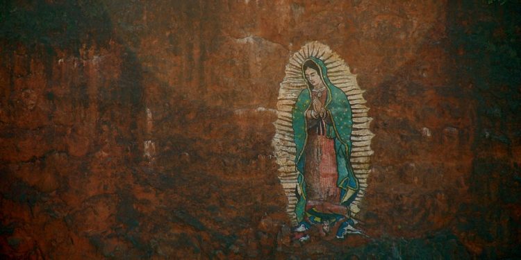 Image of Virgin Guadalupe on Wood