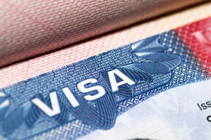 Visa in a passport