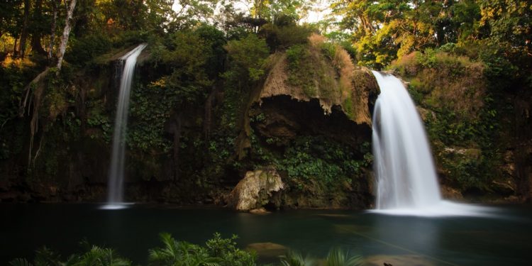 Waterfall in the Mexican jungle