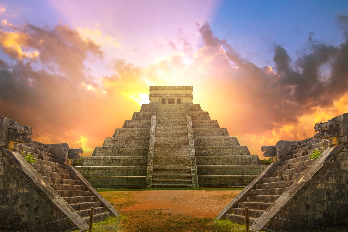 Pyramids in Mexico's Yucatan region