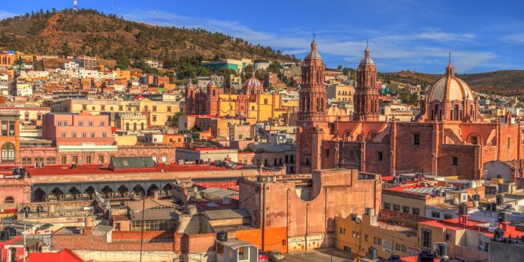 Zacatecas Cathedral and Mountain View