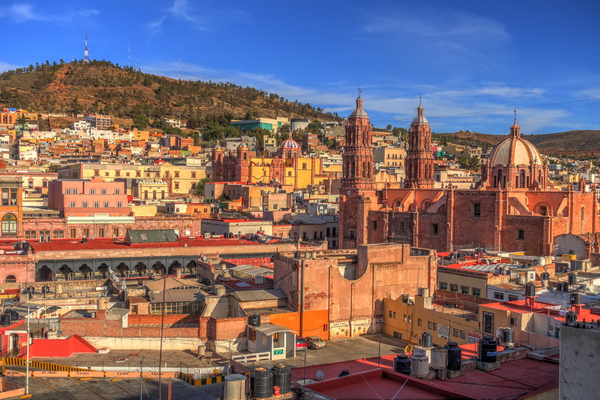 Zacatecas Cathedral and Mountain View