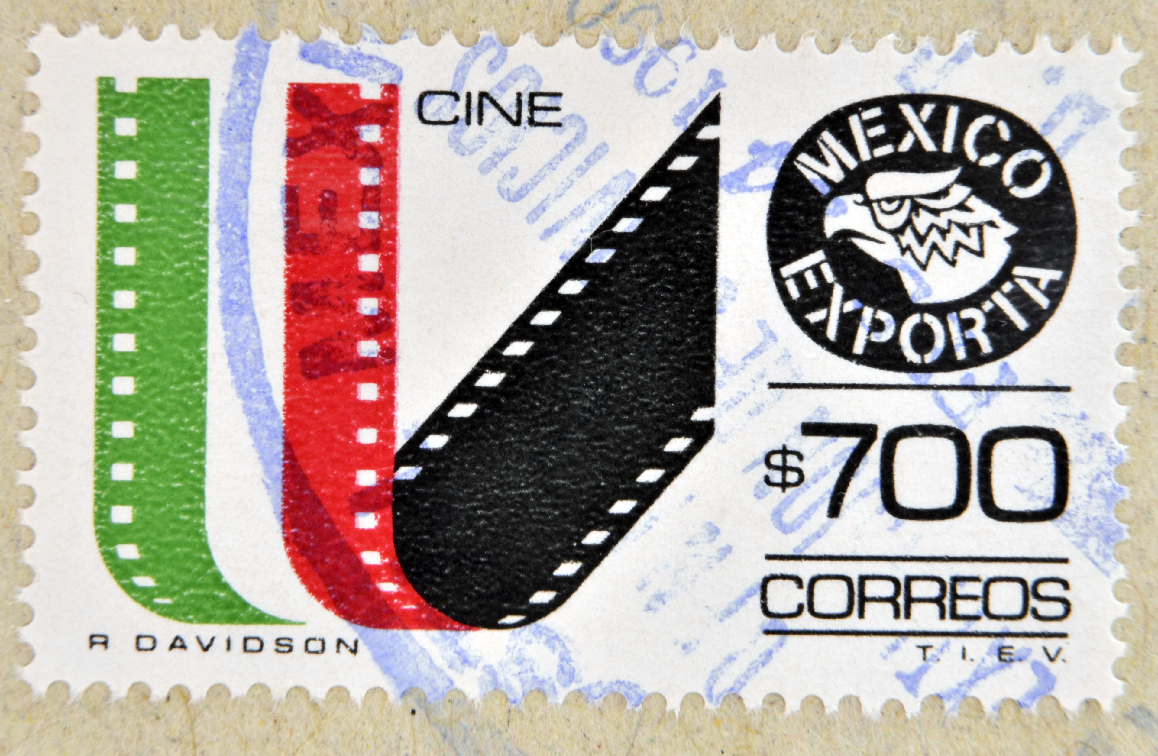 Mexican Stamp Promoting Mexican Cinema
